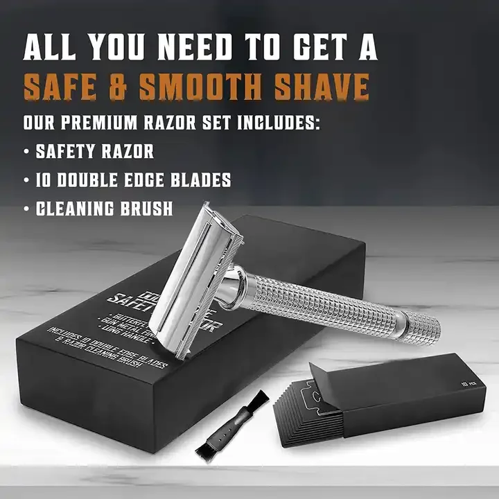 Mens Butterfly Brass Shaver Safety Razors Customised Full Metal Shaving Razor