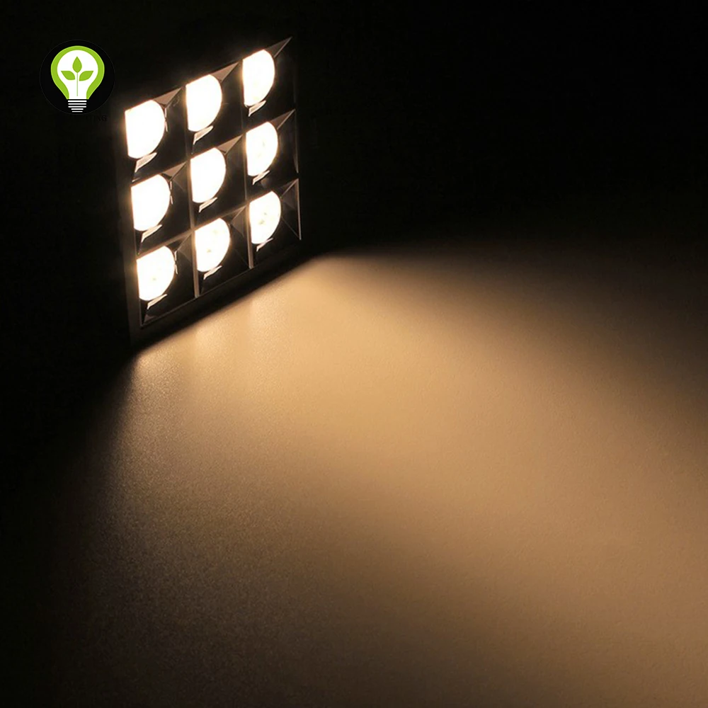 Flick free Recessed Anti-glare LED Grille Lighting LED Linear Downlight LED spotlight