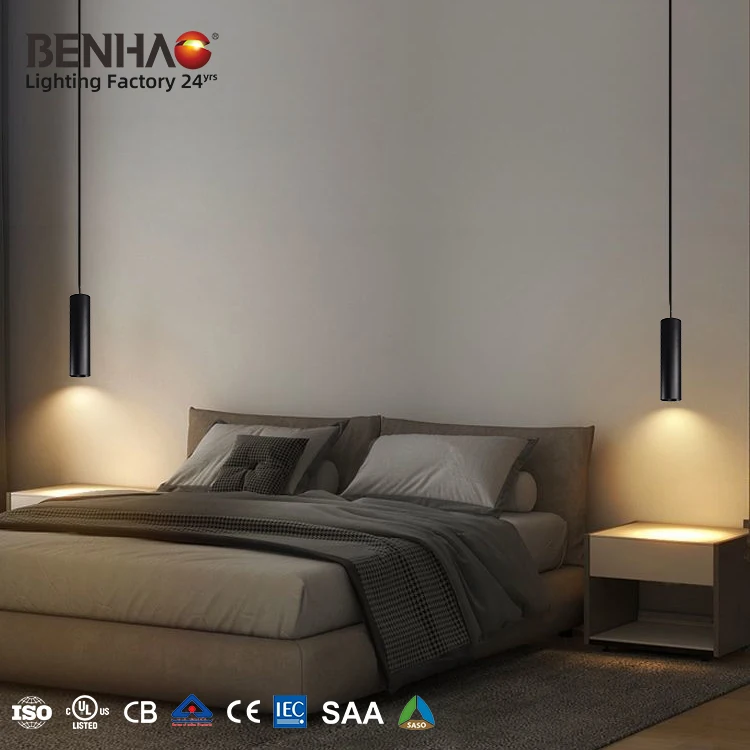 Elegant Concise Slim 7W 12W 18W 30W 24°Luminous Angle Magnetic Or Pendant Mounting Bedroom Track Light Led Chandelier