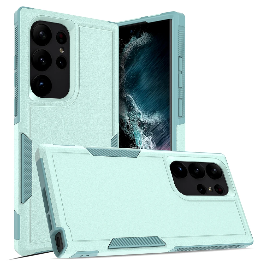 For Samsung Galaxy S23 Ultra Armor Case 2 inch 1 Hard Design Shockproof  Case TPU Cover Back Case For Samsung S23 Ultra