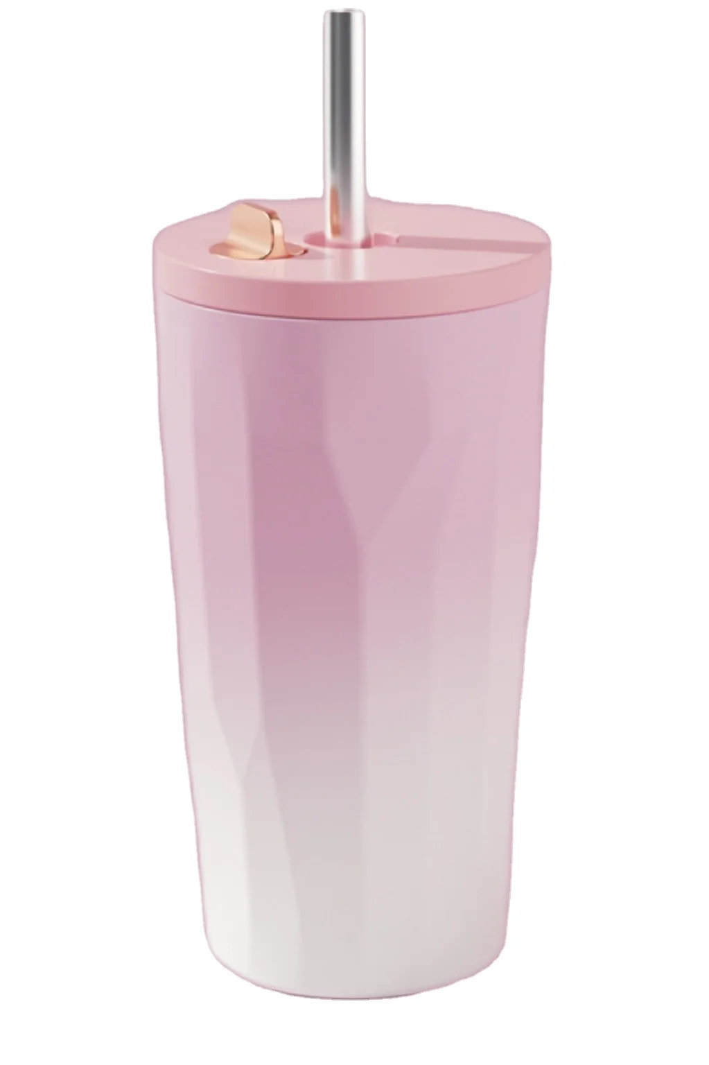 Wholesale Car cup With Retractable Straw Coffee Mug With Screw Lid Buckle