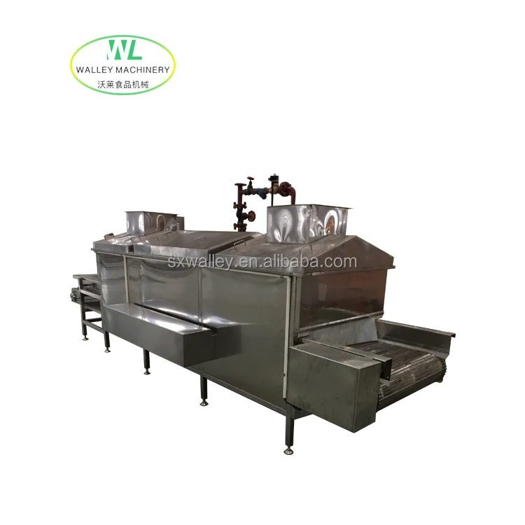 Factory Supply Price Industrial Belt Type Steam Blanching Rice Steaming Cooking Suitable For Granules Vegetable Fruit Aquatic