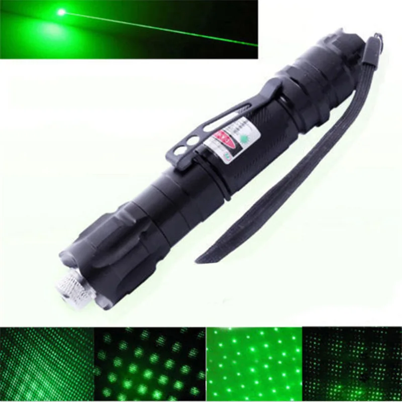 Tactical Long Range Green Laser Pointer Rechargeable high lumen green lazer flashlight with Adjustable Focus