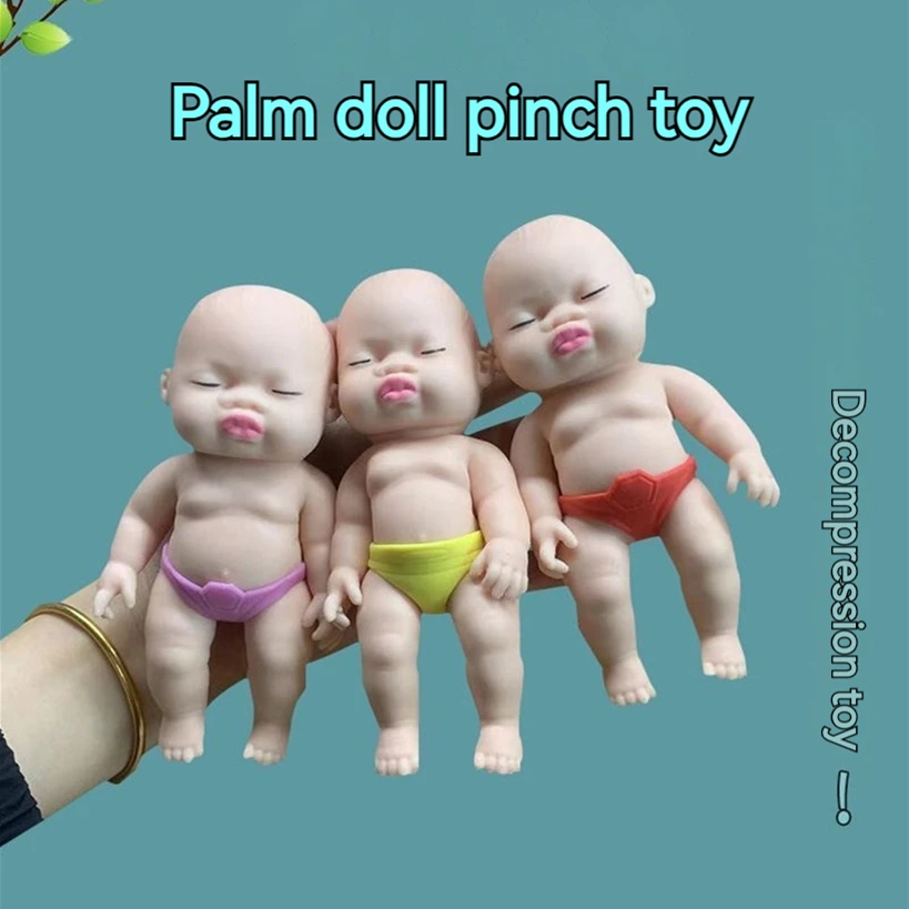 Wholesale OEM TPR material wimpy kid shape fill with sand decompress toys ,strong stretch squeeze fidget toys