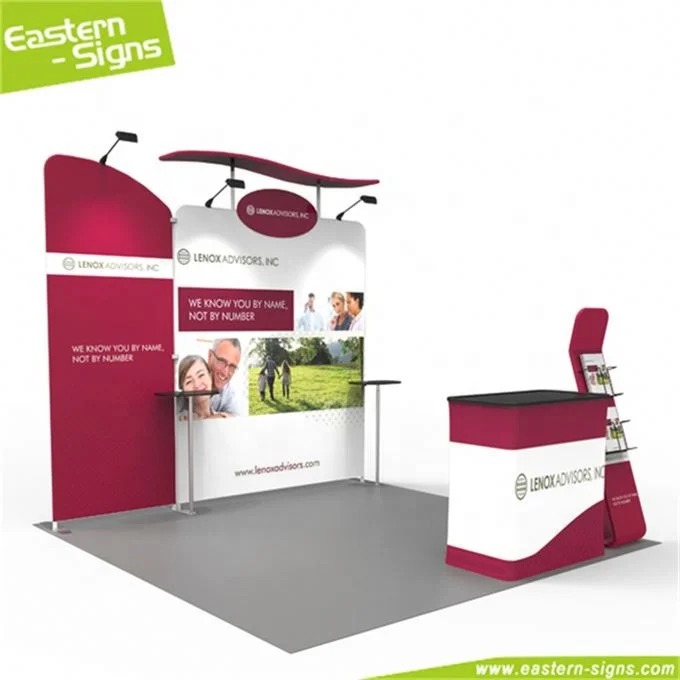 Итайский завод по изготовлению алюминиево-дисплей можно свернуть и сложить в всплывающем окне уникальные будочки торговой выставки