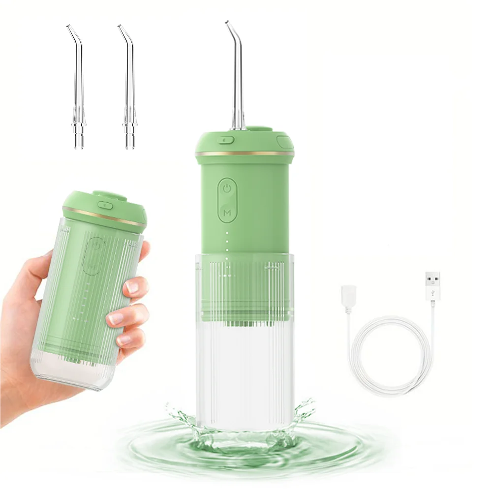 IPX7 Rechargeable 190ml Cordless Portable Teeth Cleaning Dental Floss Oral Irrigator Water Pick Electric Water Flosser