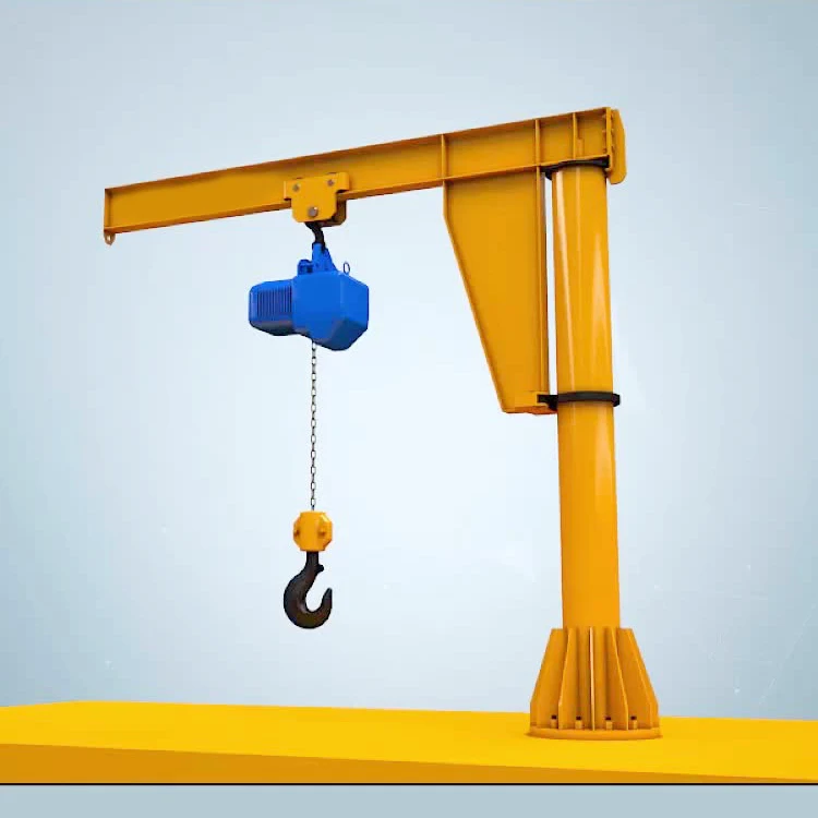 floor mounted electric hoist 360 degree 3 ton cantilever jib crane working model price (1600463783246)