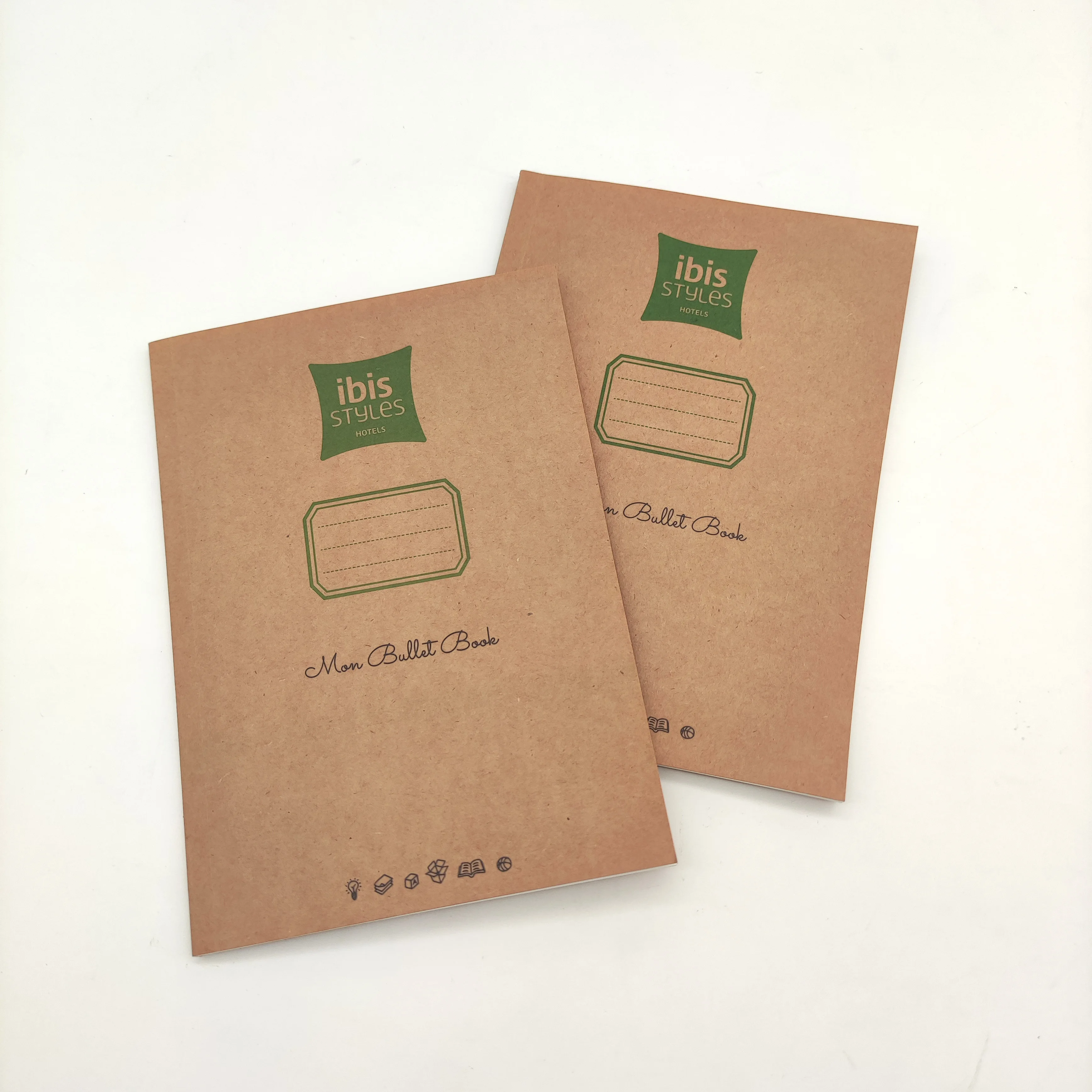 School Supplier Kraft Paper Softcover Recycle glue binding notebook