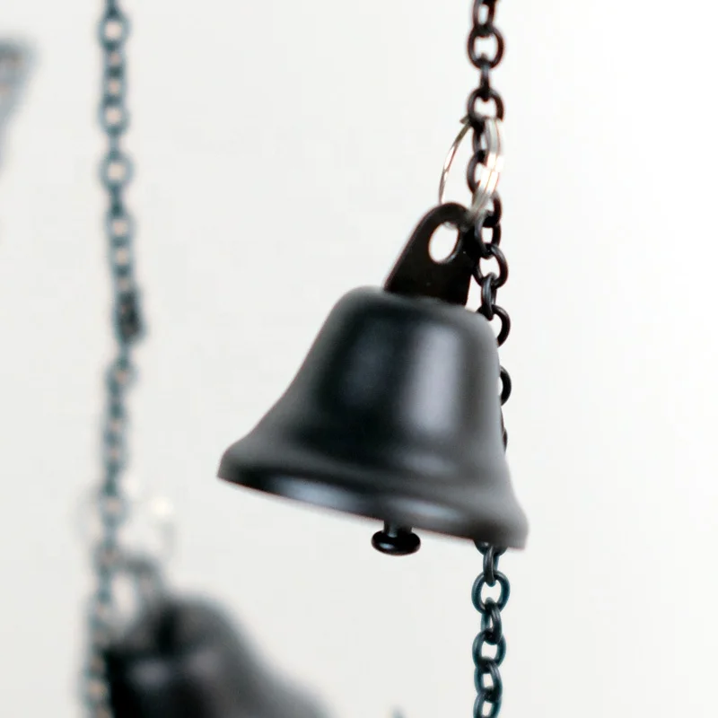 Wholesale Outdoor Home Garden Decoration Gift Music Bell Windchimes Black Butterfly Metal Memorial Wind Chimes