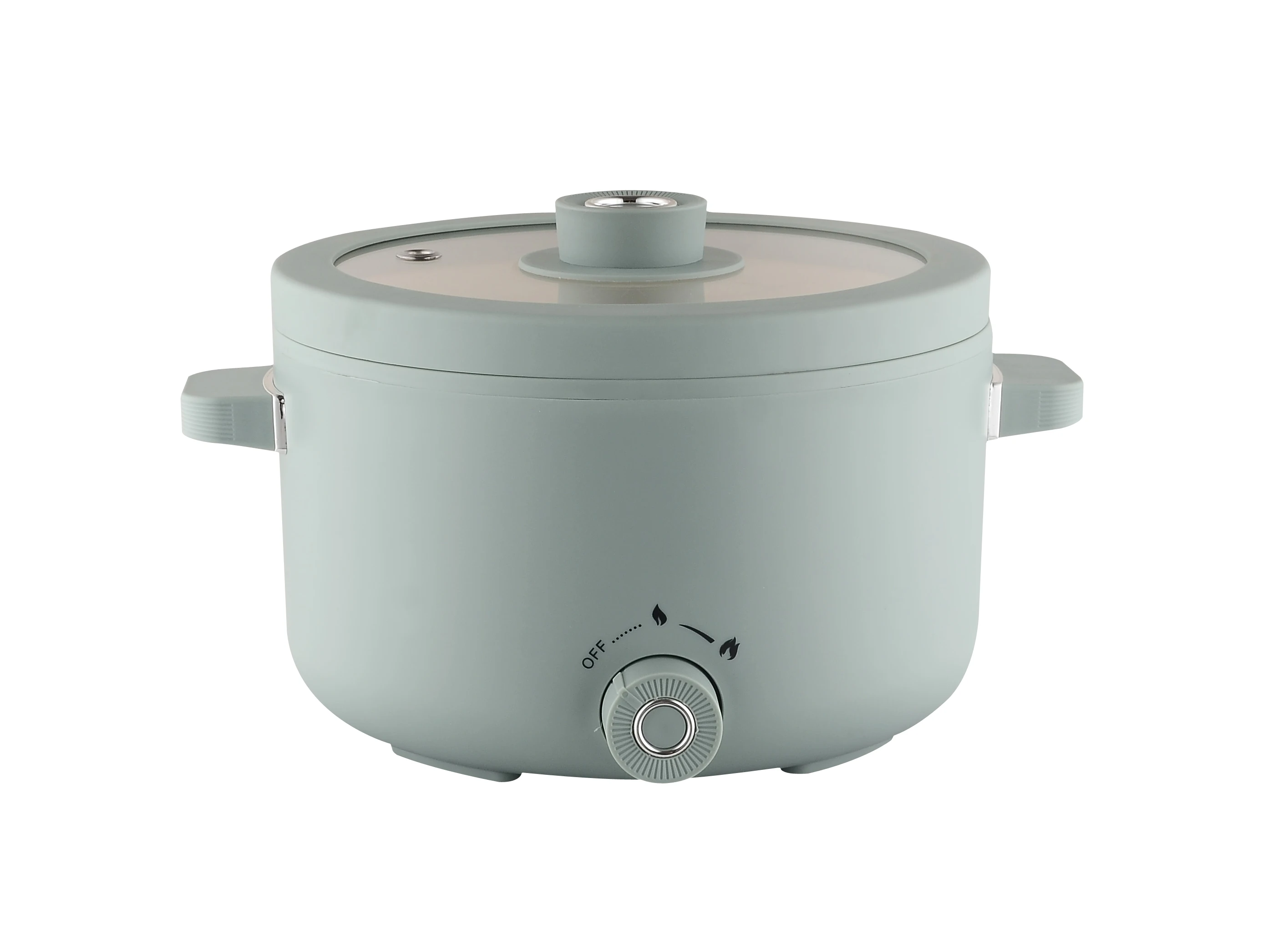 OEM Customized Nonstick Small Multi cooker Portable Electric Travel Cooker Cooking Pot 2Liter