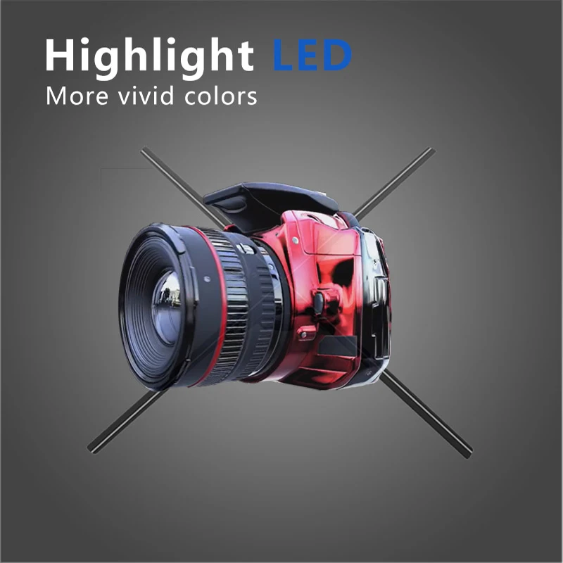 1080P HD 70cm 3D Led Hologram Fan New Advertising projector Equipment 3D Holographic Led Display Hologram Fan screen
