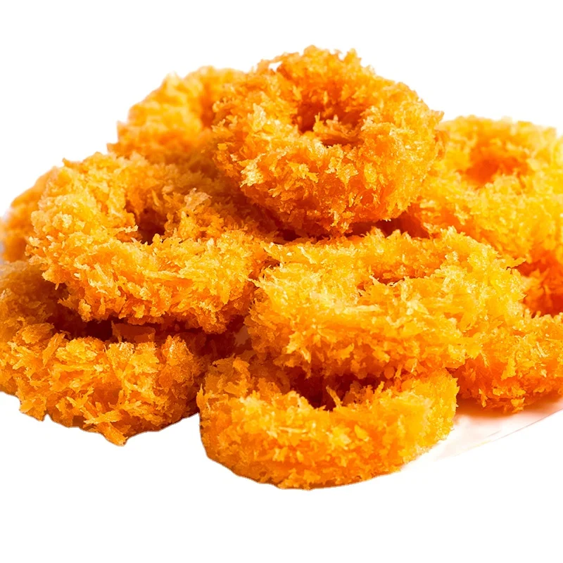 24 Years Hot Sale Frozen Breaded Squid Rings Dried Seafood Snack from China