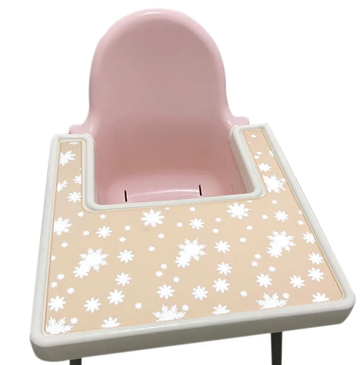 Пользовательский пищевой силикон детский высокий стул поддерживающий шаблон Размер печати пользовательский удобный