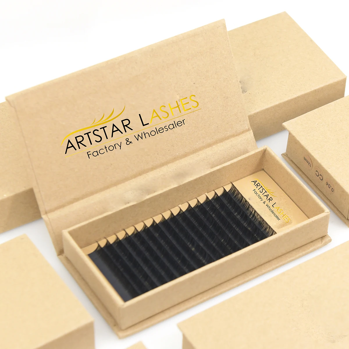 Russian Easy Fan Volume Individual Eyelash Environmental protection box Lash Extension Supplies Matte Easy Fan Lashextensions