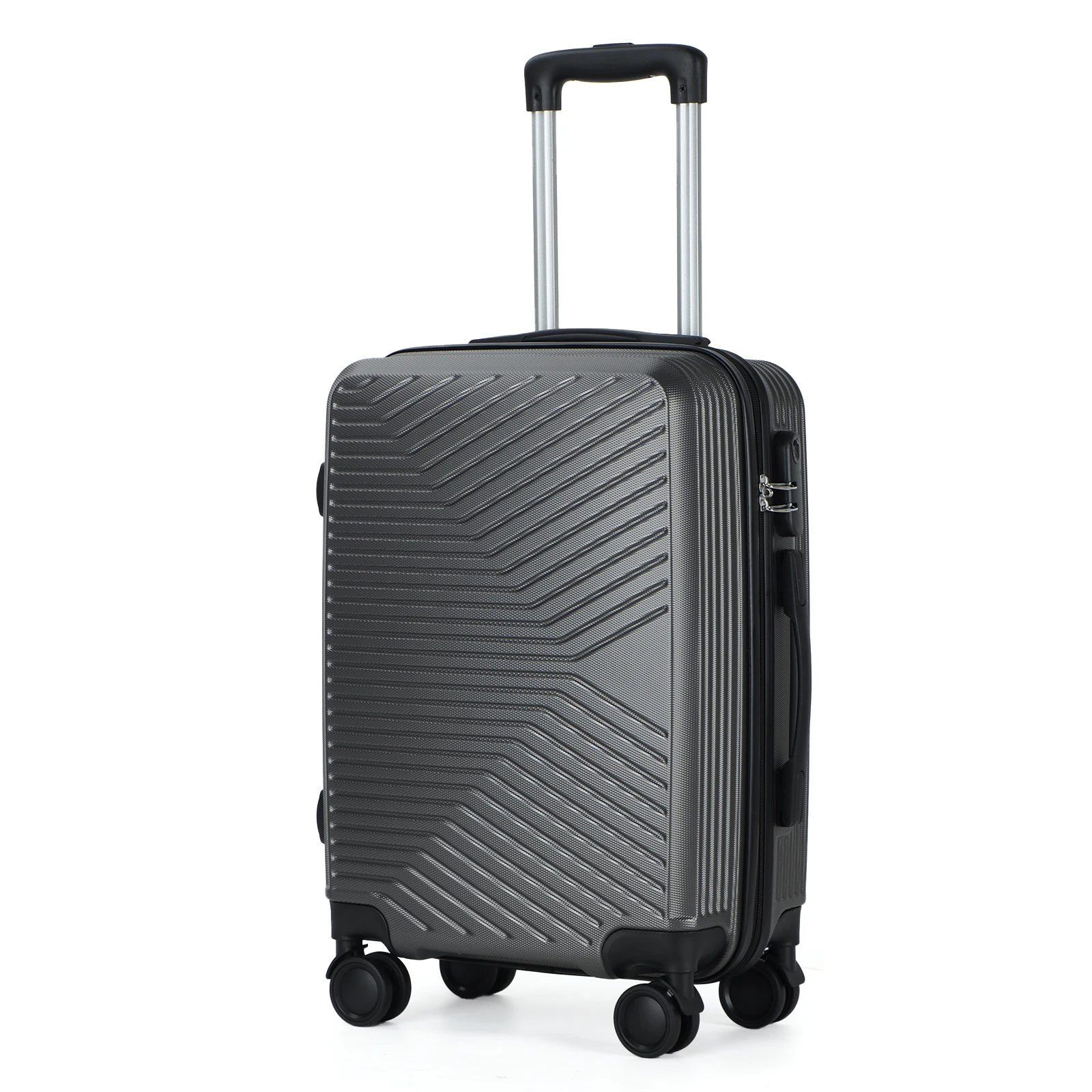 27 Years OEM Factory Japan Design Stopper Caster ABS PC Trolley Luggage Carrying Case Travel Suitcases