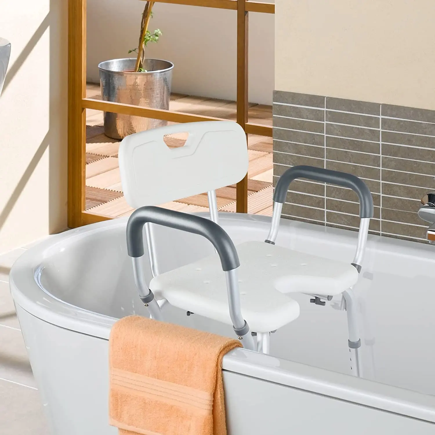 Portable detachable lightweight shower chair