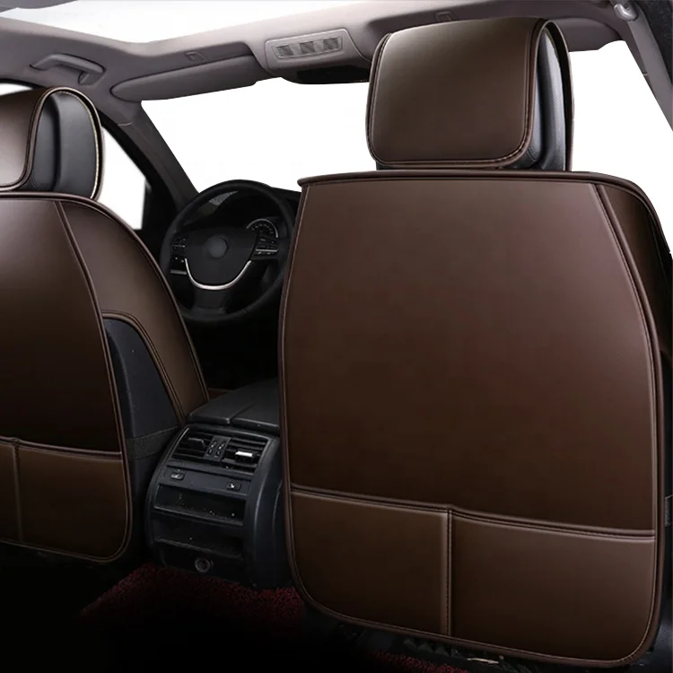 Luxury Car Seat Decoration Full Set for Five-seat Fashion Leather Hot Sell Car Accessories Universal Fit Leather Seat Covers