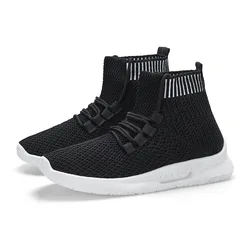 Лидер продаж, модная летняя вязаная обувь, плоские носки, обувь для женщин