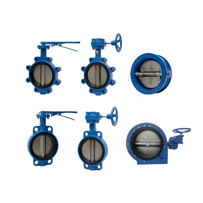 API/ANSI/DIN/JIS/ASME/Awwa EPDM PTFE PFA Rubber Lining Ductile Iron Cast Iron Wafer Lug Butterfly Valves