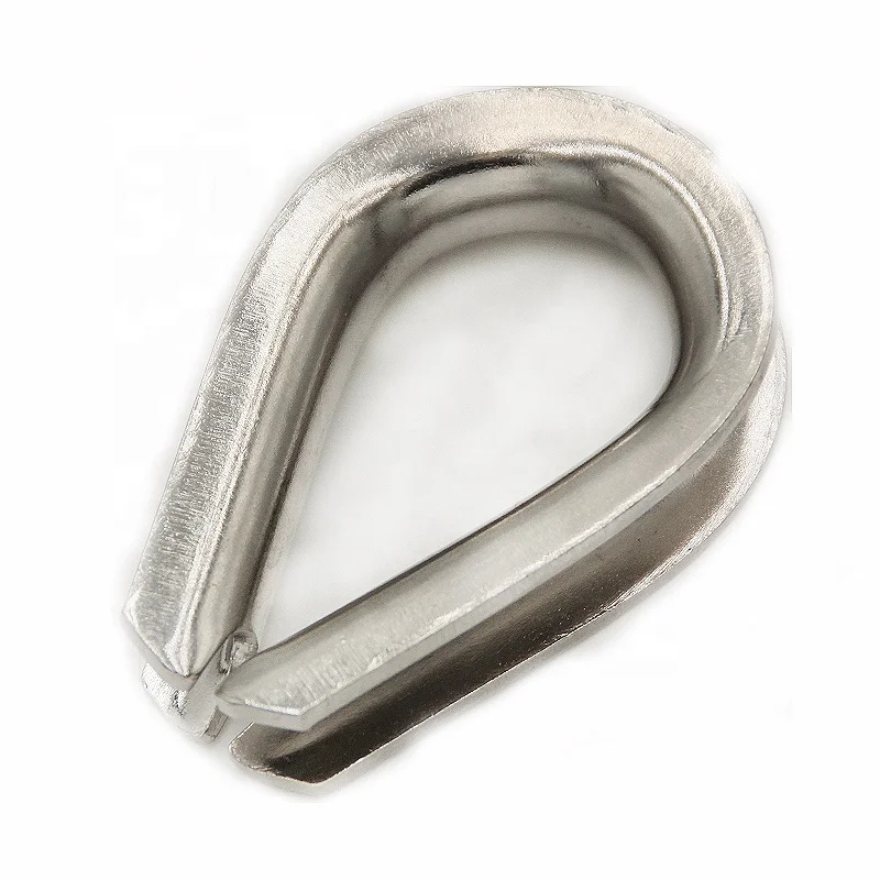 Factory G414 Wire Rope Thimble US Type AISI304 316 Stainless Steel Thimble