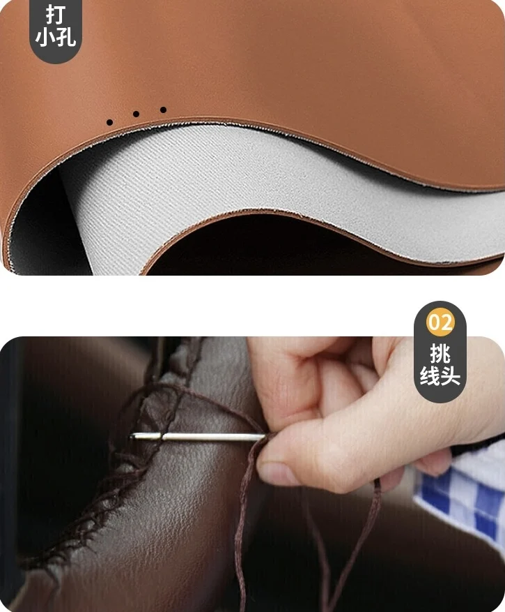 Leather Sewing Shoes Repair Tool Awl Hand Stitching Taper Leathercraft Needle Tool Kit Leather Craft Sewing