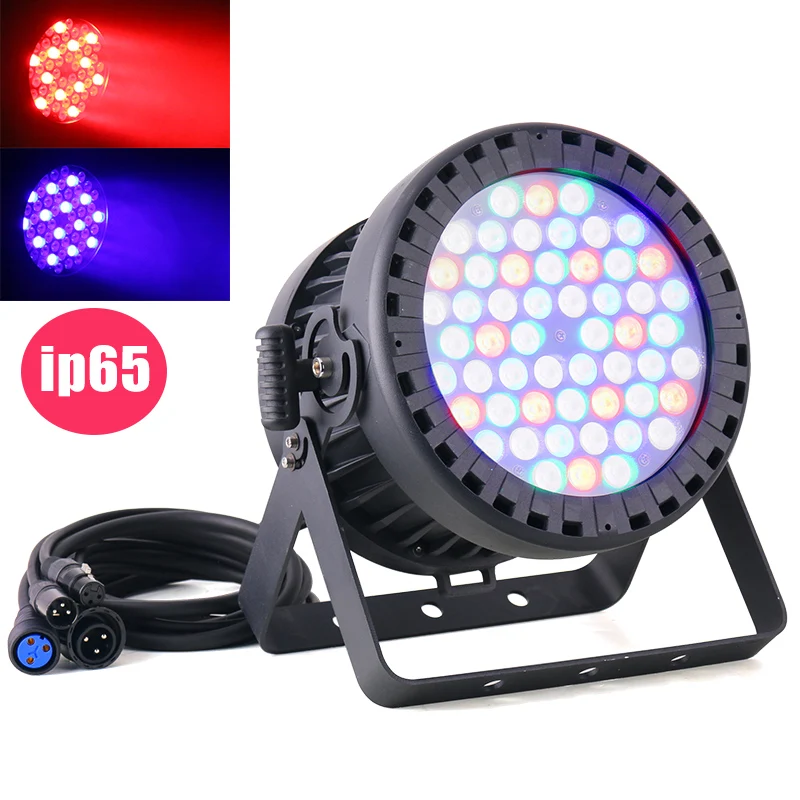 Outdoor 54x3w led par light waterproof disco party event par led 54x3w rgbw dj par light