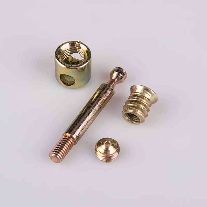 Professional Manufacture Hardware Fastener Fitting Connecting Bolt Dowel Pin Cam Lock - For Furniture
