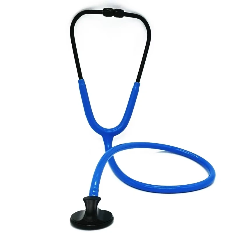 Medical lightweight single head stethoscope, cardiac stethoscope, horseshoe shaped, suitable for medical and household use