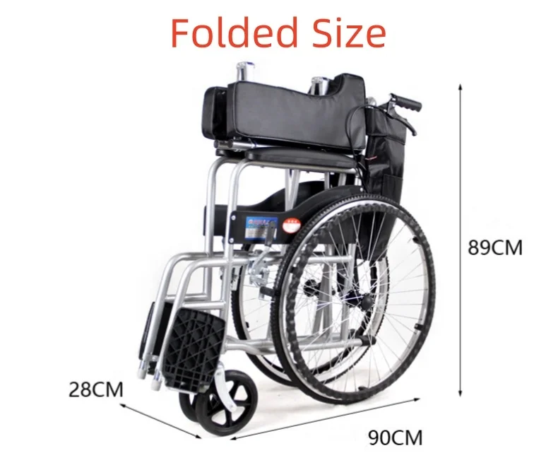 High Quality Foldable Adjustable Wheel Chair Thickness Steel Chair with Wheels for Disabled Commode Wheelchair