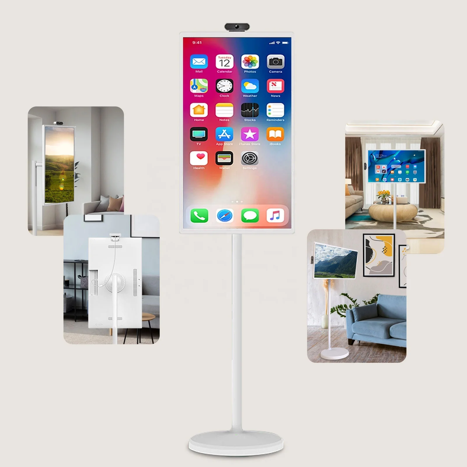 battery powered digital signage standbyme standby me Touch screen monitor portable tv