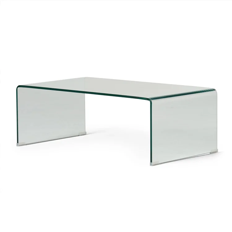 Free shipping within the U.S. Modern Classic Clear 12mm Tempered Glass Coffee Table