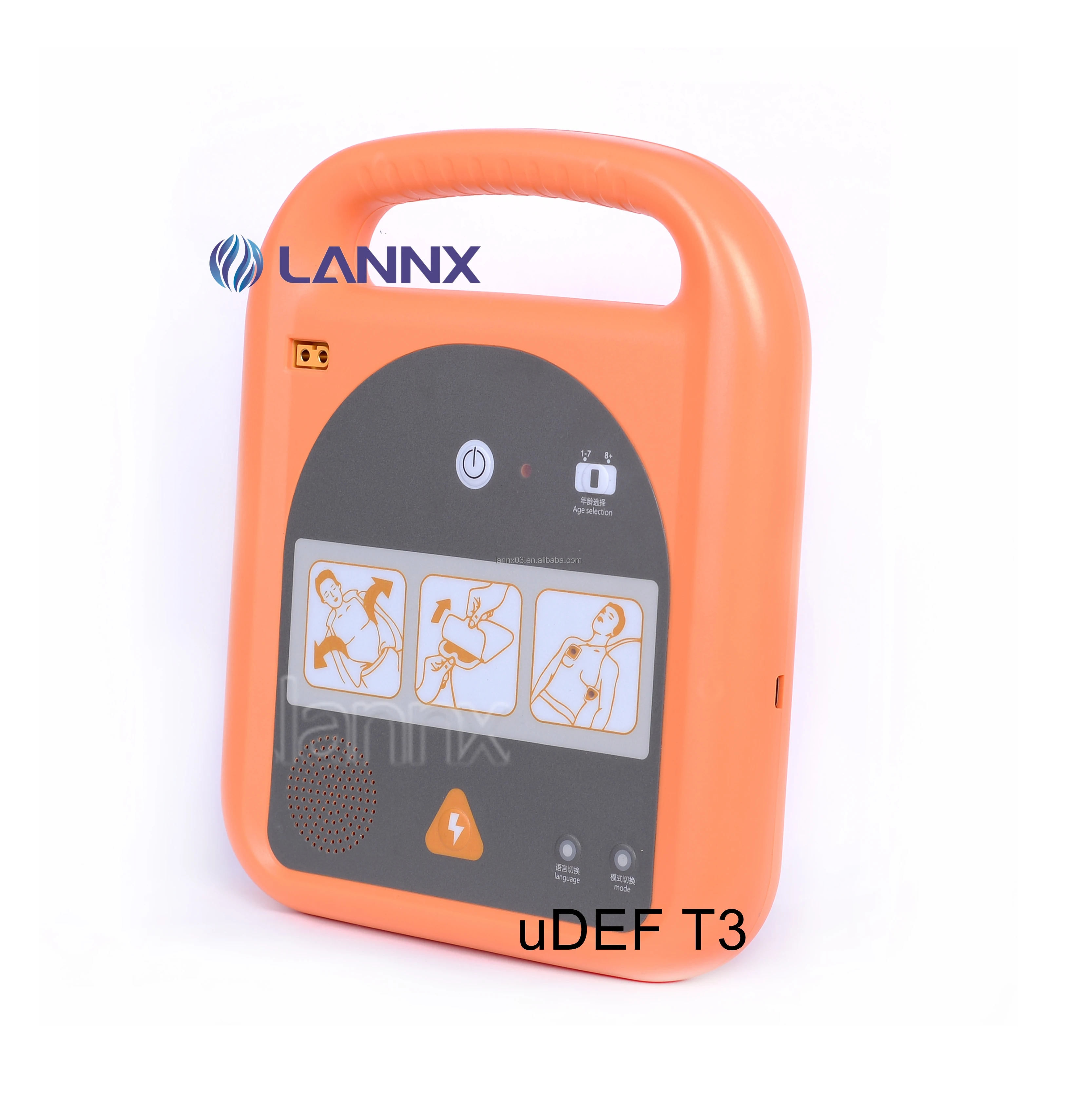 LANNX uDEF T3 Good Price Portable Automatic External Defibrillator AED Trainer For CPR Training External First Aid AED Trainer