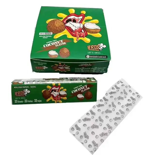 flavor coconut bros brand new style good quality smoking cigarette rolling papers