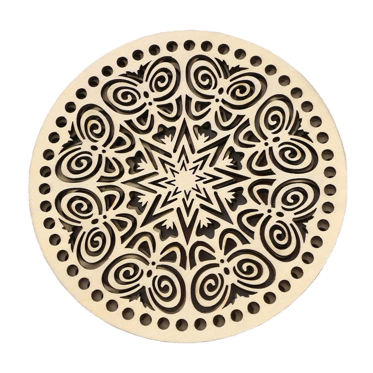 Tailai  Wooden Basket Bottoms  DIY Knitting Crochet Bag Bottom Basket Weaving