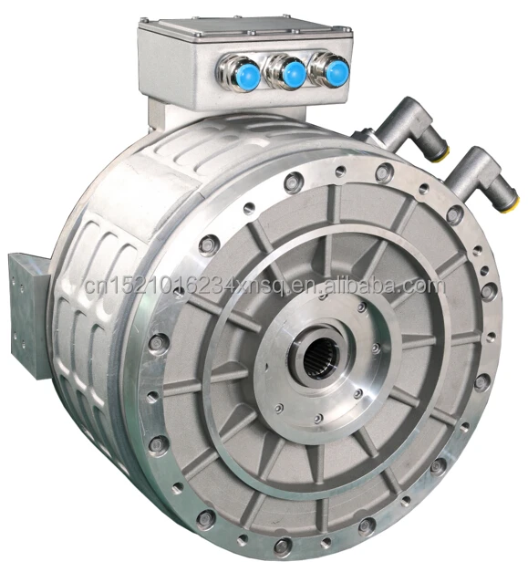High voltage PMSM system 60~200 KW motor for electric car , no need gear box , direct drive