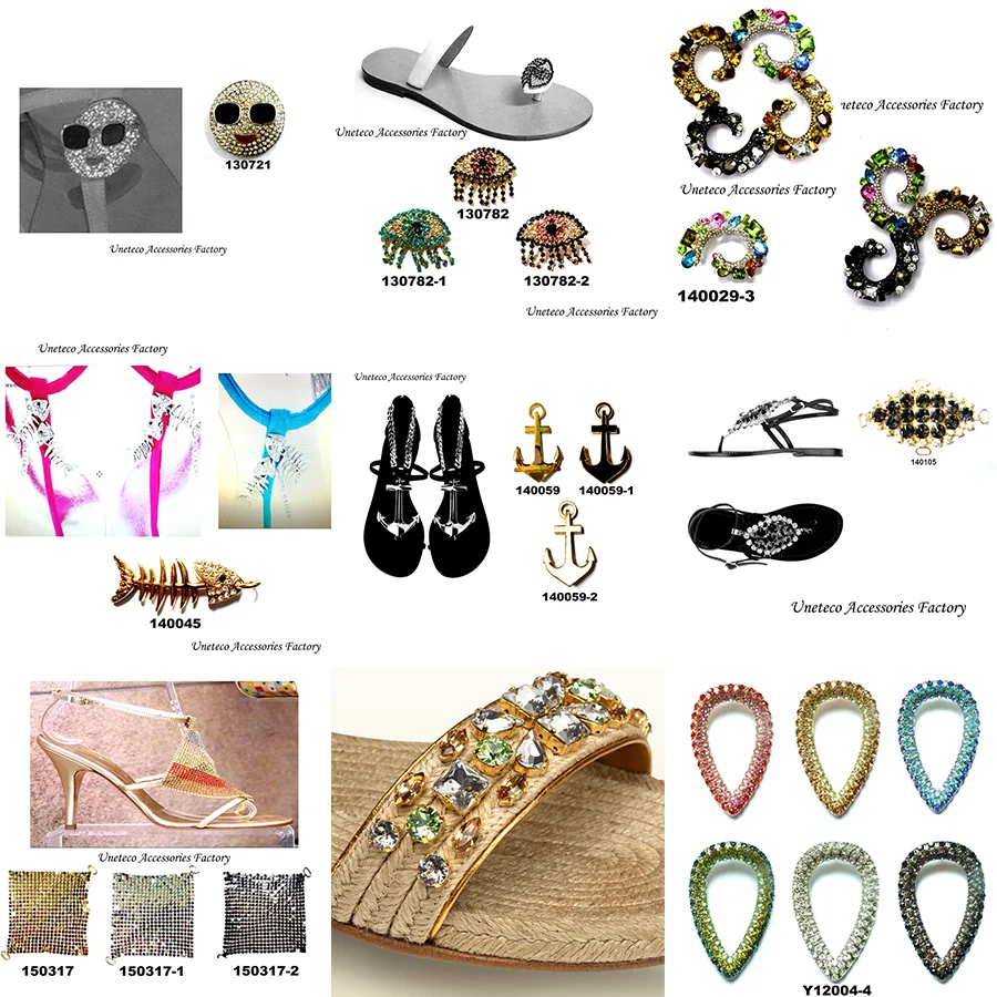 Crystal Flip Flop Chain Rhinestone Shoes Accessories Chains Slipper Decoration Jewelry Making
