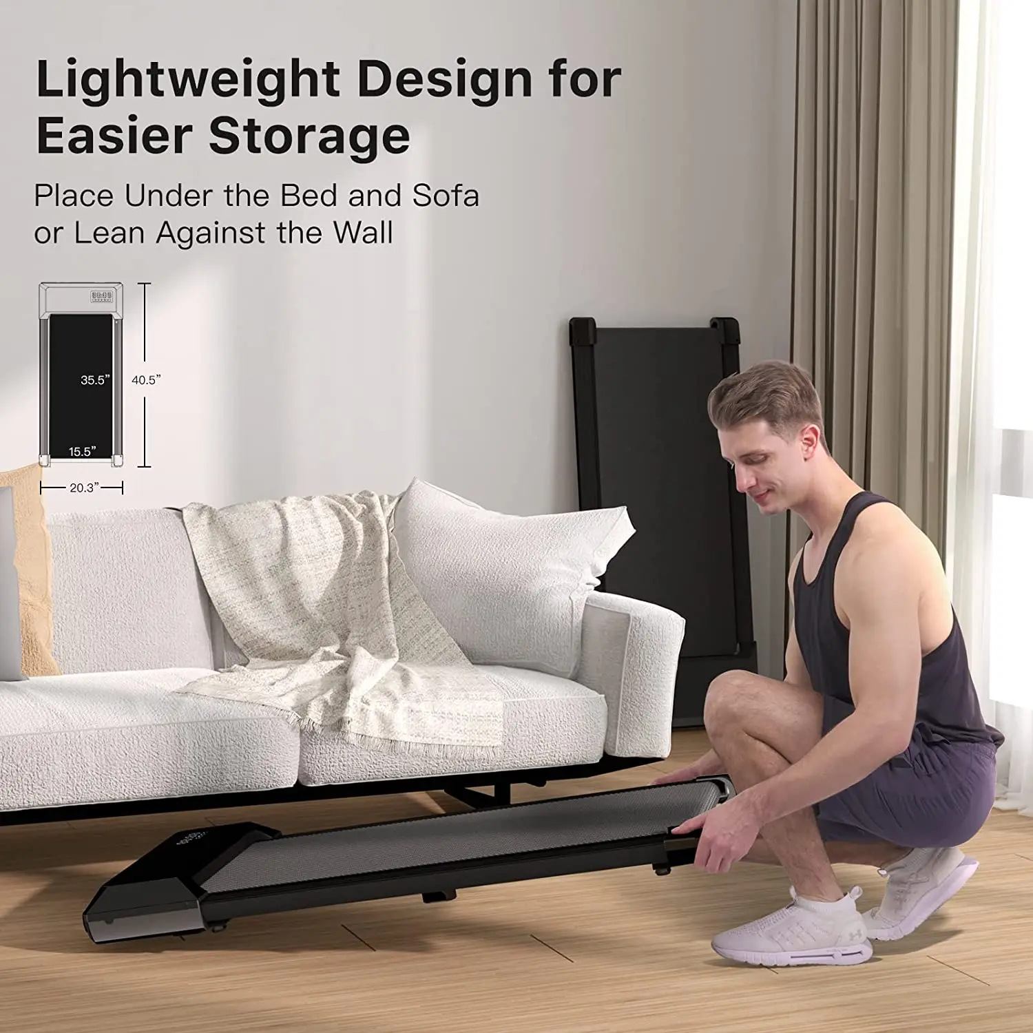 (Factory Direct Supply) MAIBUFIT  Walking Pad, 2 in 1 Under Desk Treadmill, Walking Pad Treadmill Under Desk remote control