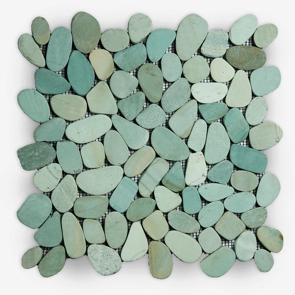 Bali Natural Brown Pebbles Mosaic Tile - Indonesia Natural Brown Pebbles Stone Mosaic