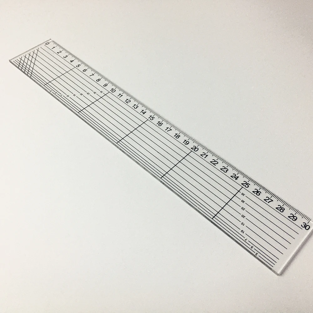 Квадратная акриловая линейка для квилтинга, линейка для резки ткани, прозрачная акриловая линейка для глажки, для квилтинга, шитья