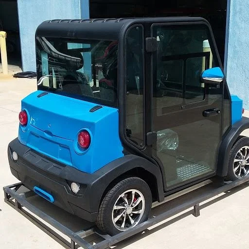 2 seat EEC approved street legal electric golf car with closed cabin and air conditioner cooler and heater Toyota AC controller