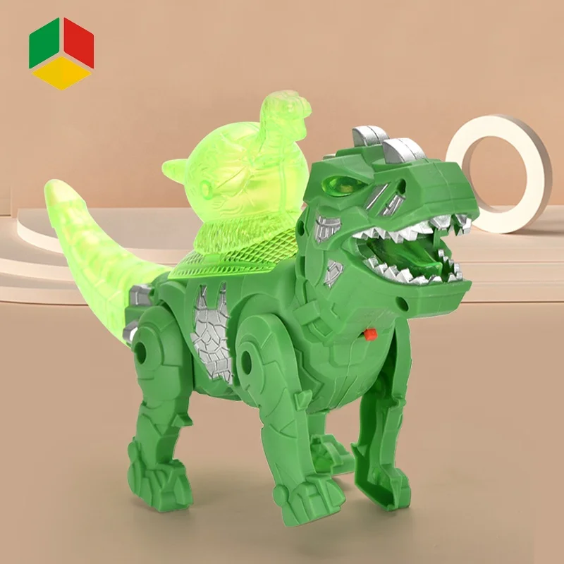 QS игрушки пластиковая игрушка динозавра на батарейках с подсветкой и