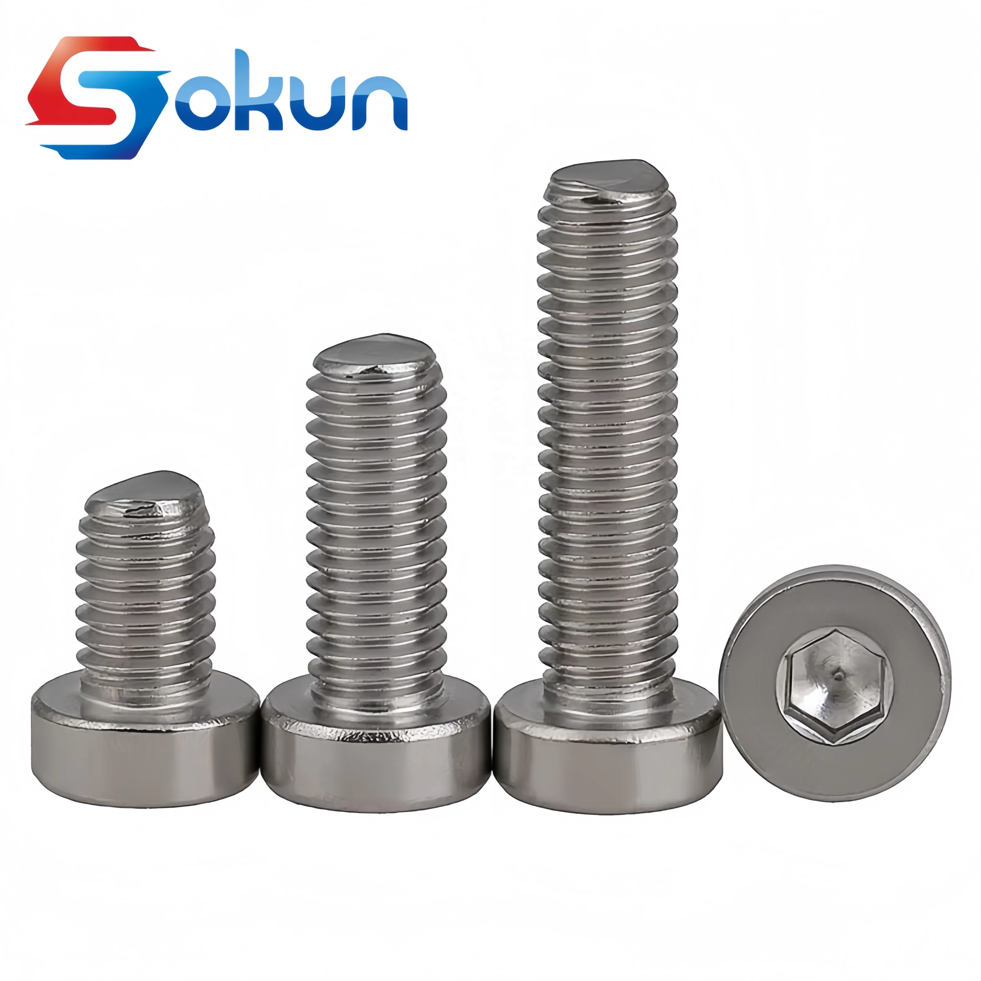 DIN 7984 Titanium Socket Cap Screw Low Head High Torque Resistance Reduced Loadability Inch Steel Stainless Steel Aluminium