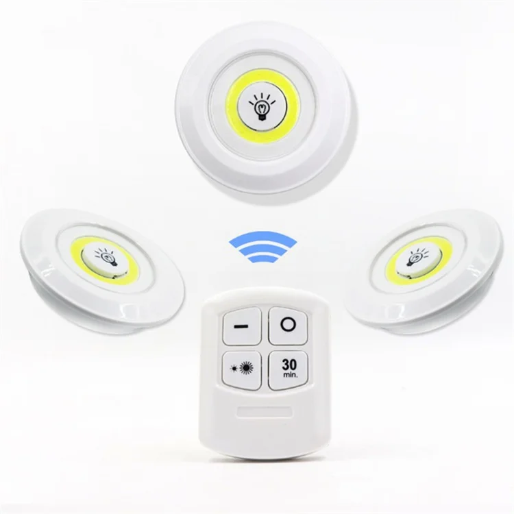 Wholesale COB Wireless Remote Control Induction Lamps Pasteable Mini Touch Kitchen Bedroom Staircase Closet LED Night Lights