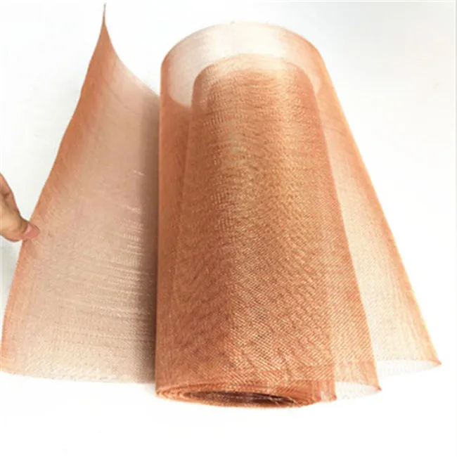  Factory Wholesale brass Wire Mesh 100/200 Shielding Decor Brass Copper