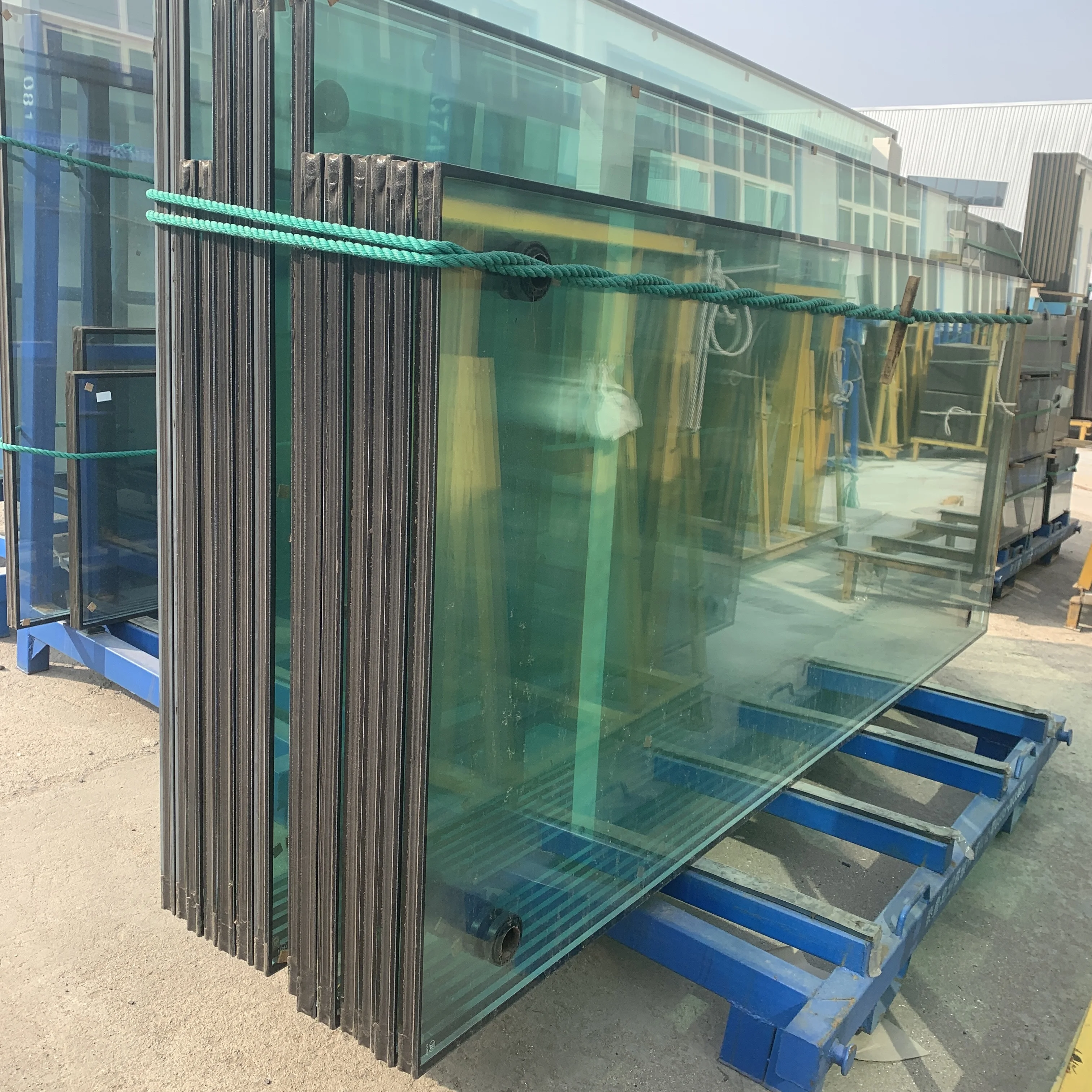 low E Tempered Insulated Glass Units Panels For Window Facade Greenhouse window spacer bar for insulating double glazing glass