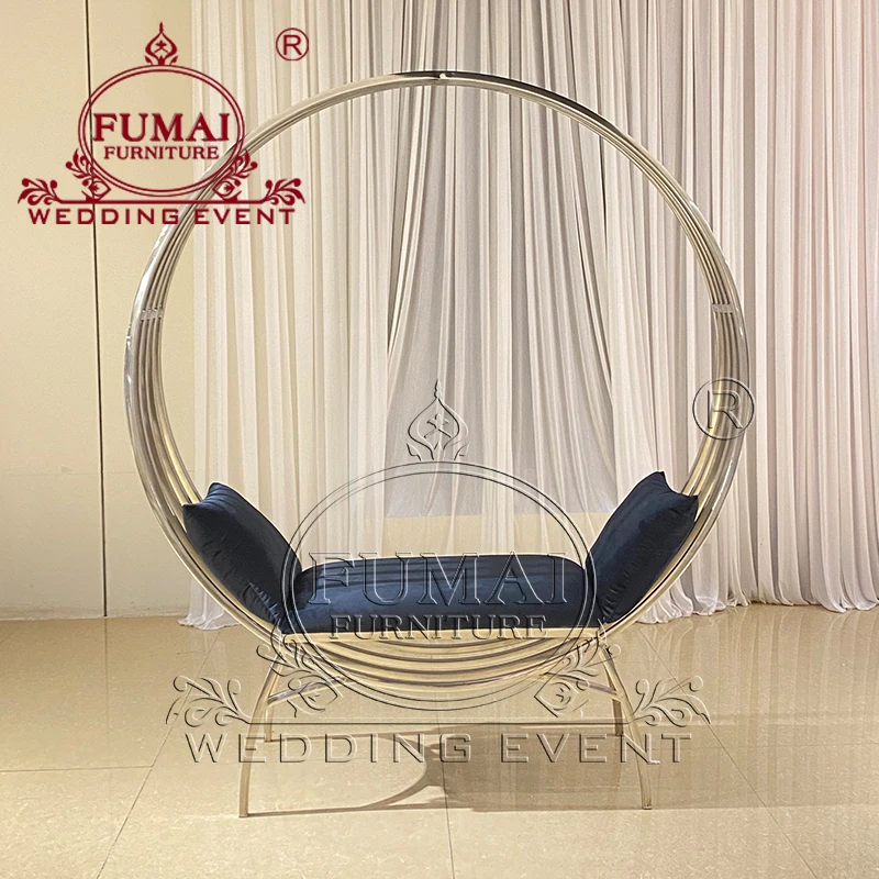 Used Loveseat Wholesale Royal  Luxury Wedding Banquet Gold Birdcage King Throne Hotel Accent Chairs