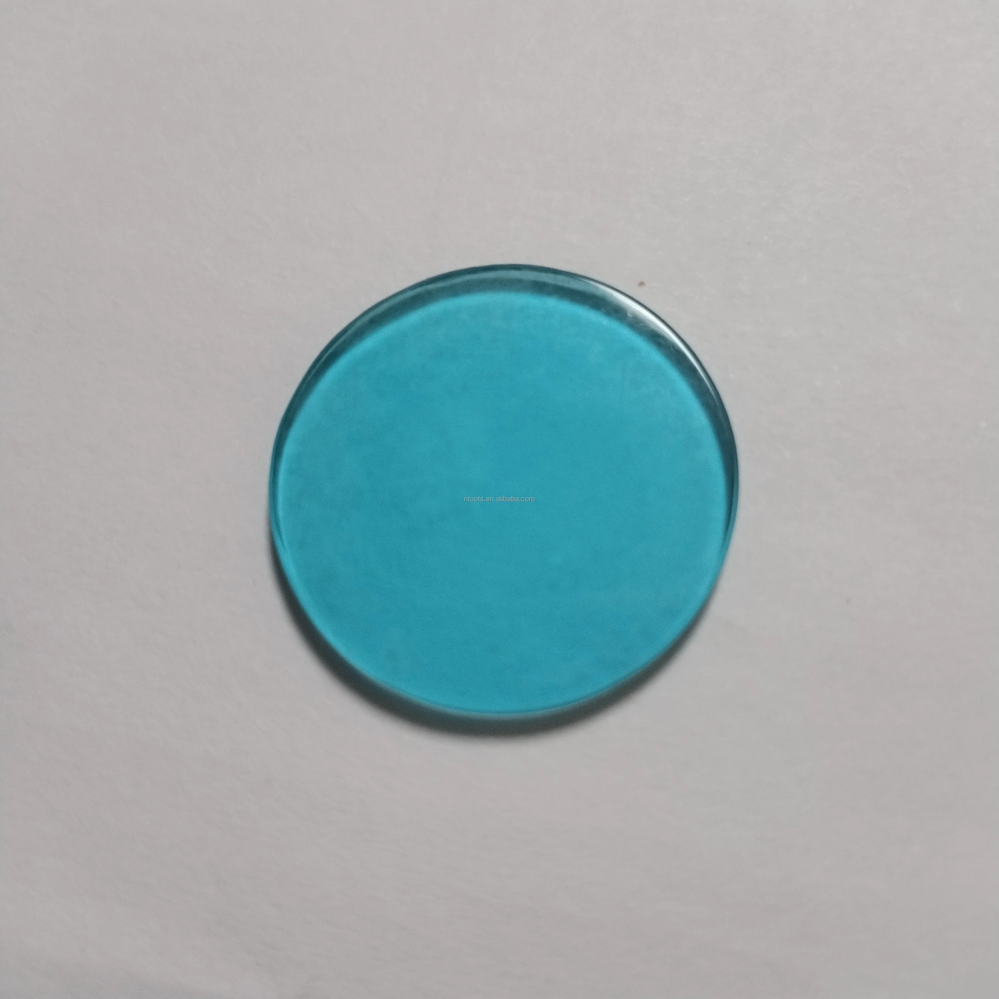 China Factory Oem Optical Blue Colored Glass Filters QB21 Discs BG38