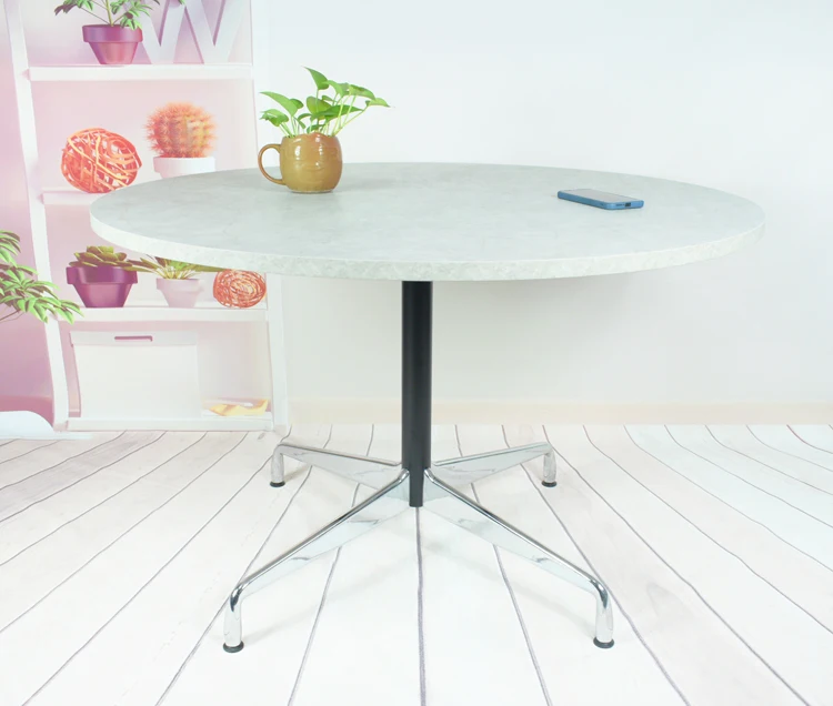 Cross top four legs base Aluminum alloy die cast table legs Coffee restaurant table