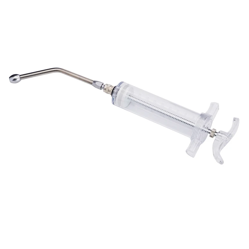 Reusable Veterinary Farming Cannula Drench Syringe Connector Animal Medicine Feeding Tools
