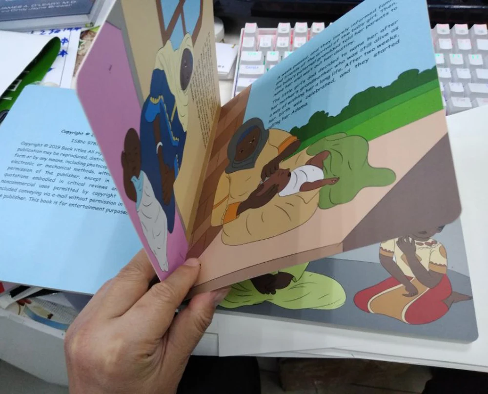 customized children board book printing custom board book